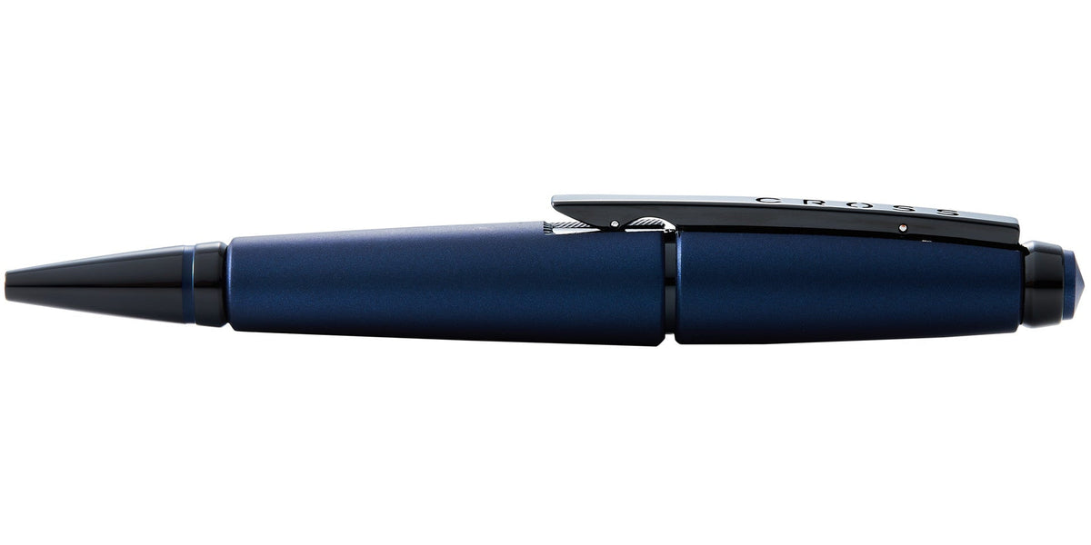 Edge Matte Blue Lacquer Gel Rollerball Pen with Cross clip blue body on Tampa Home & Garden Store