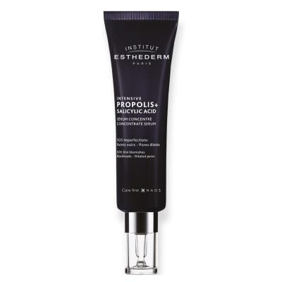 Institut Esthederm Propolis + Salicylic Acid Serum, black tube with silver cap on Tampa Home & Garden Store