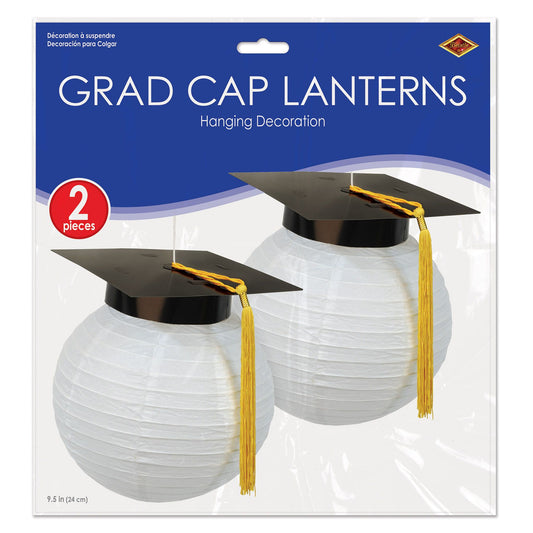 Lanternes en papier en forme de chapeau de diplômé