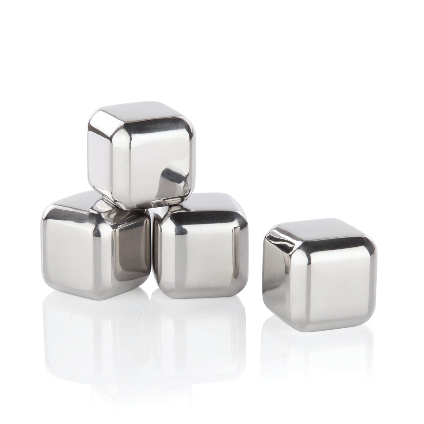 Stainless Steel Whiskey Ice Cubes and Pouch