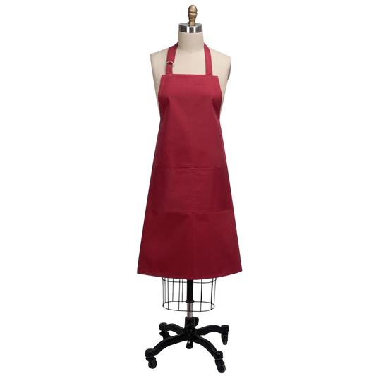 Delantal de chef sólido rojo Cardinal Sound
