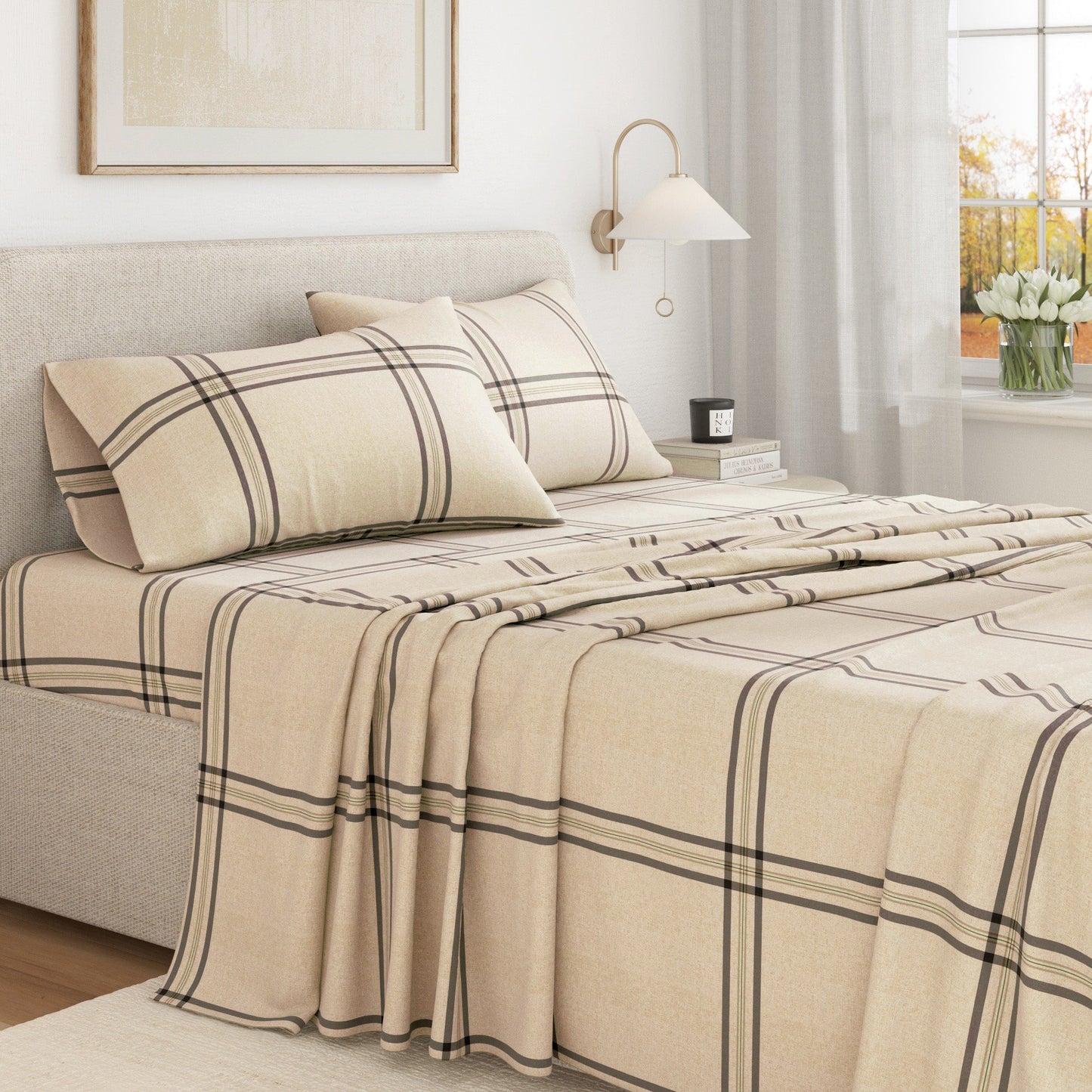 Turkish Cotton Flannel Sheet Set and Stripes