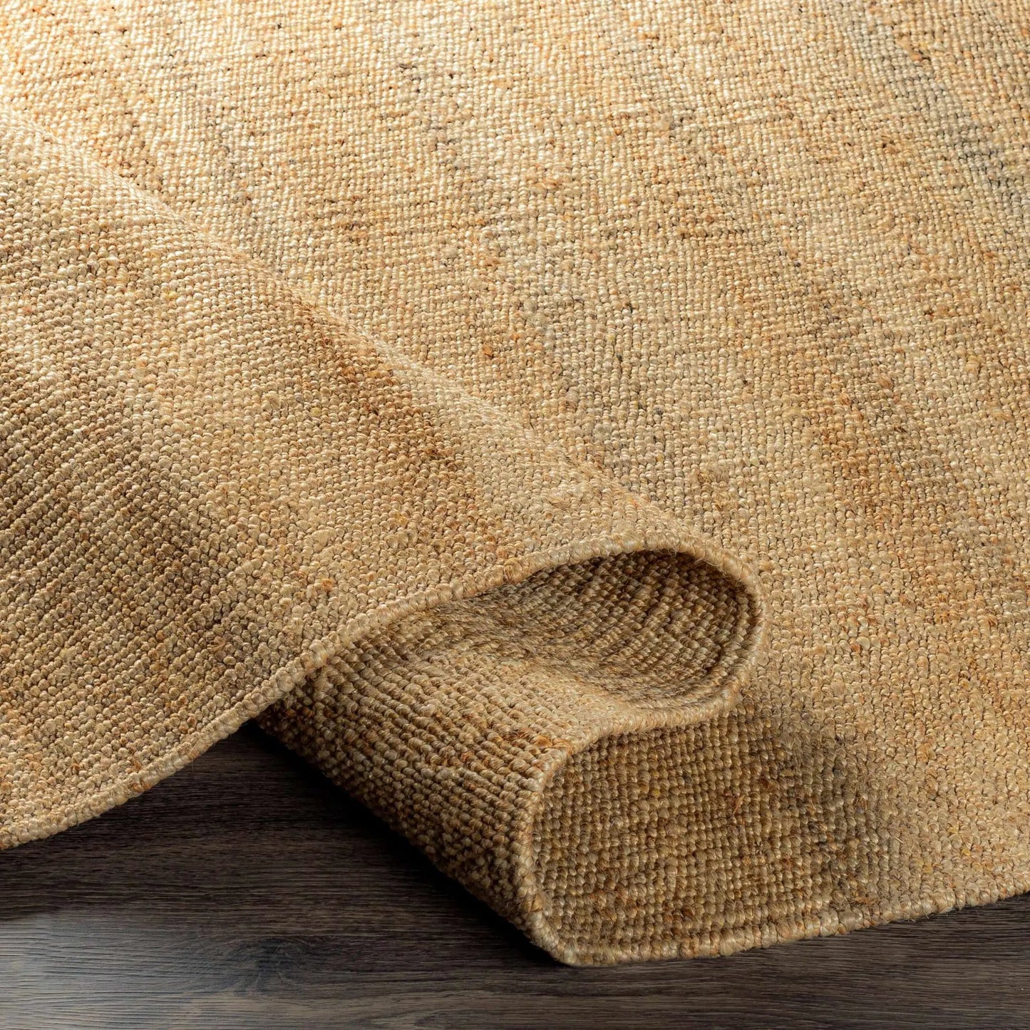 Oaks Perfect Flatweave Jute Rug by Boutique Rugs, natural beige woven texture on Tampa Home & Garden Store