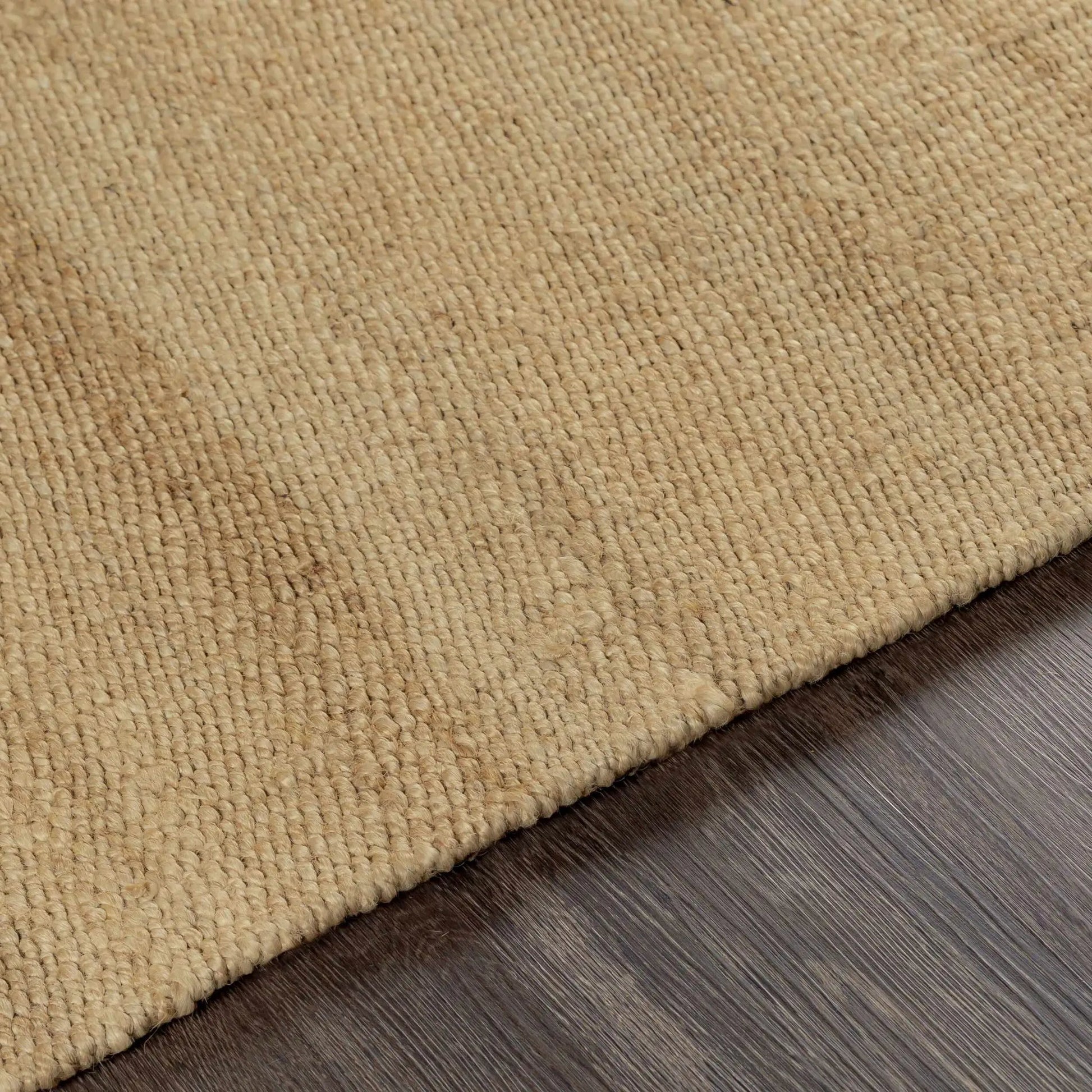 Oaks Perfect Flatweave Jute Rug natural beige, textured fibers on Tampa Home & Garden Store