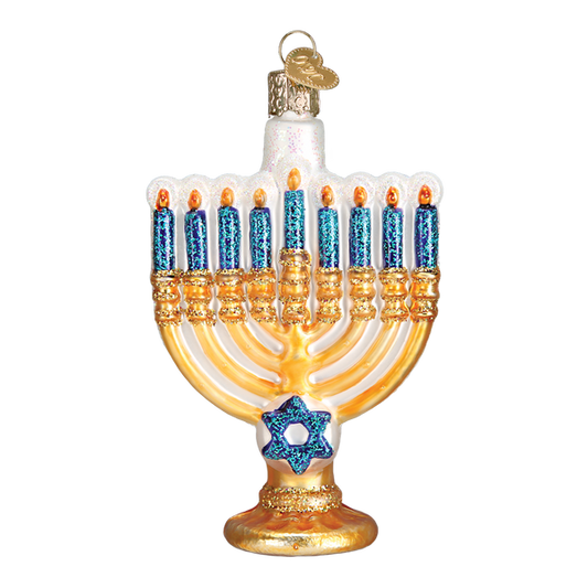 Adorno de cristal para la menorá