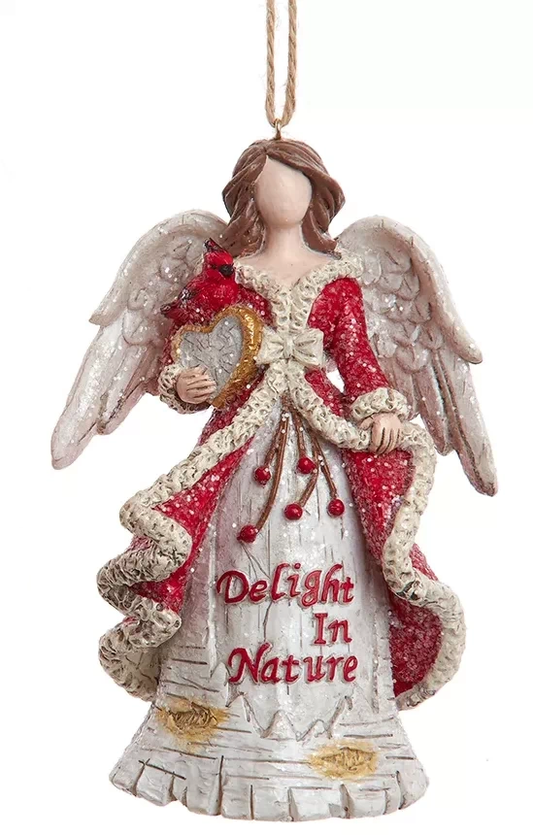 Birch Berries Faceless Angel Ornament - Delight in Nature - Tampa Home & Garden Store