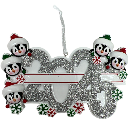 2025 Penguin Family of 5 Ornament - Tampa Home & Garden Store