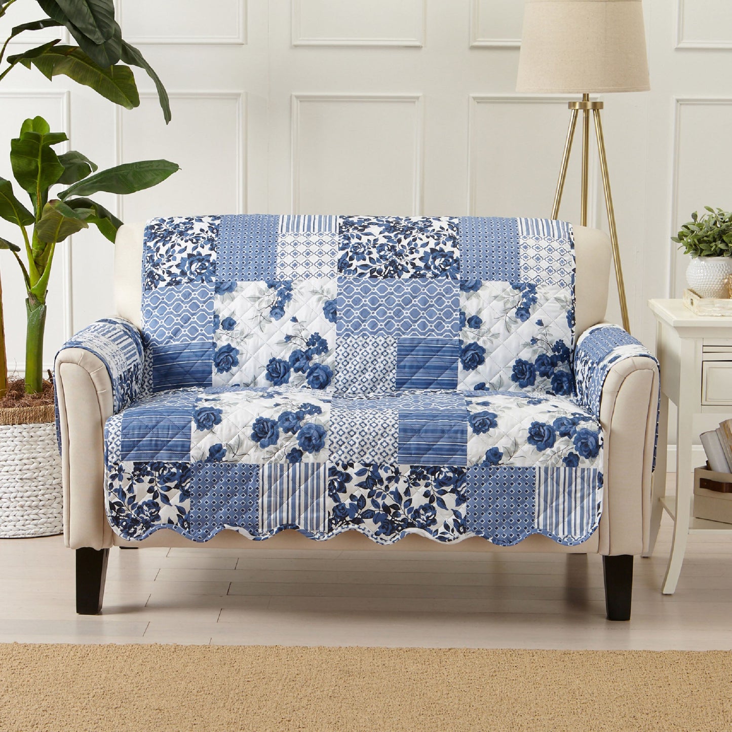 Reversible Floral Patchwork Furniture Cover