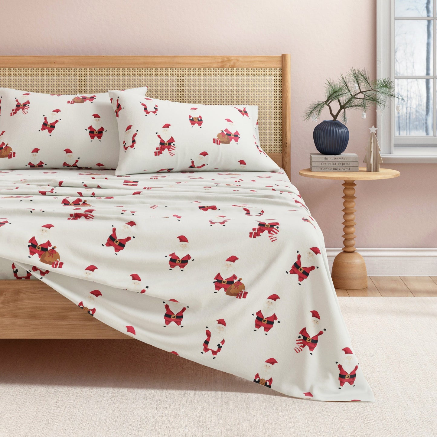 Turkish Cotton And Christmas Flannel Sheet Set