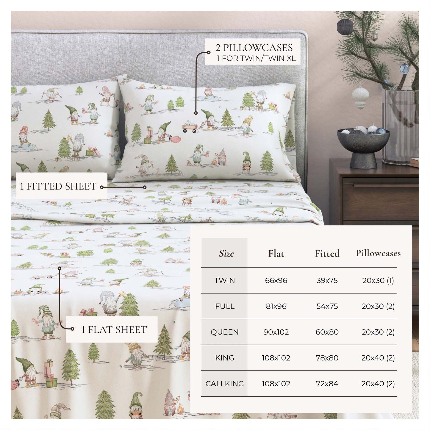 Turkish Cotton Sheet Set and Seasonal Prints
