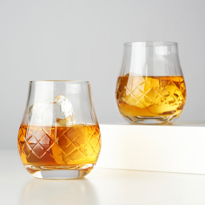 Admiral Heavyweight Crystal Whiskey Glass for Bar