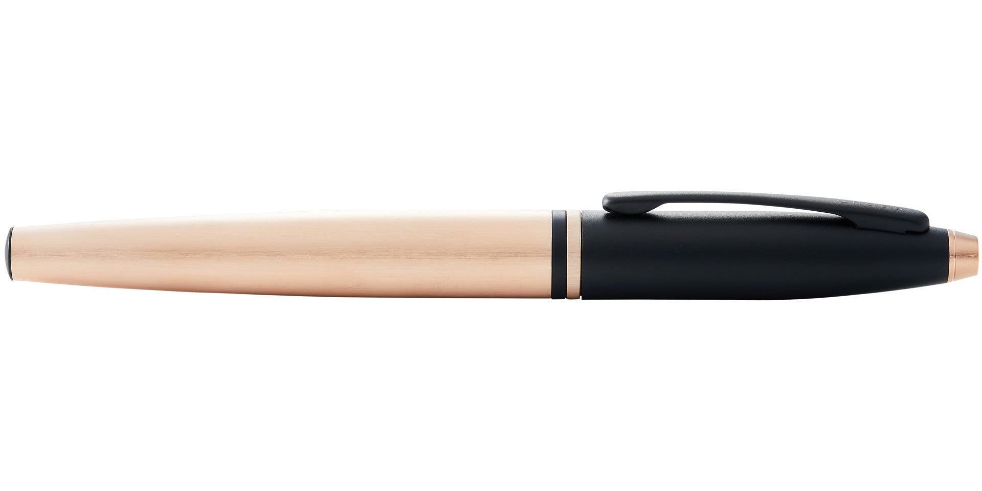Calais brushed rose gold plate and black lacquer rollerball pen by A.T. Cross on Tampa Home & Garden Store