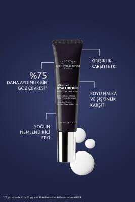 Institut Esthederm Hyaluronic Eye Serum 15ml in dark blue tube with silver cap, hydrating on Tampa Home & Garden Store