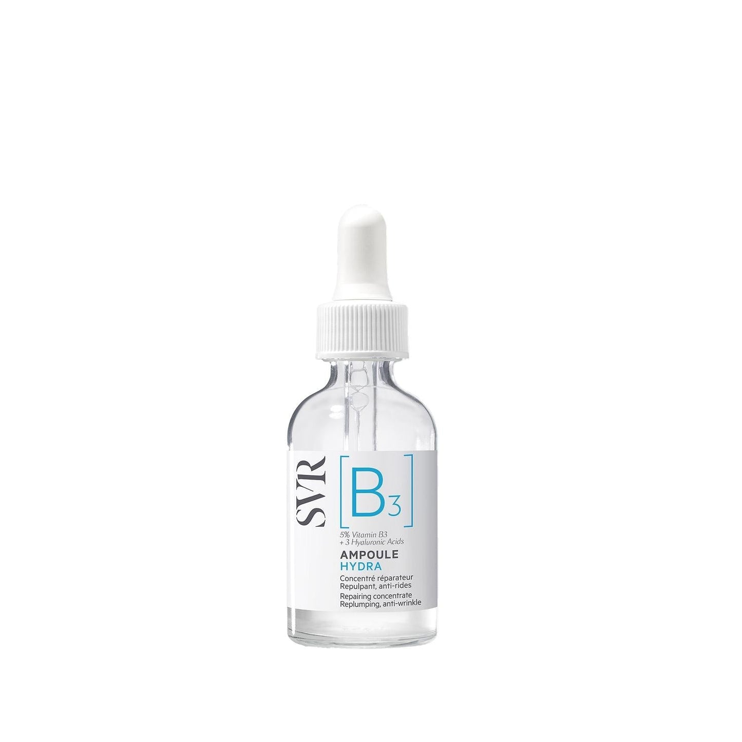 SVR B3 Hydra ampoule serum in clear glass dropper bottle with white cap and blue label on Tampa Home & Garden Store