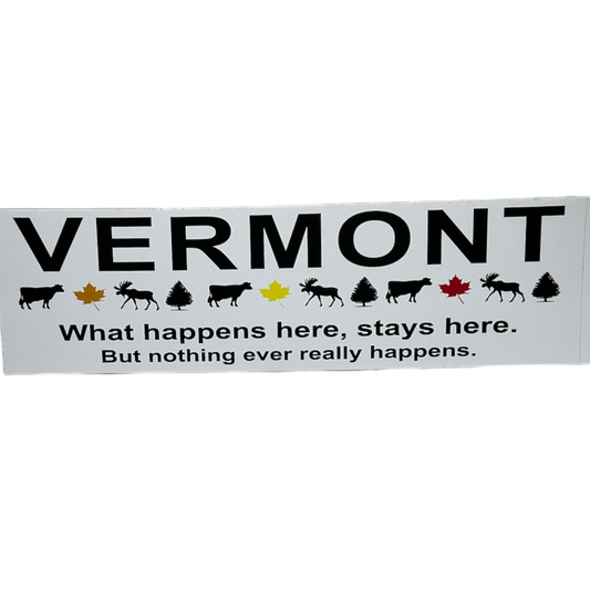 What Happens Bumper Sticker - Tampa Home & Garden Store