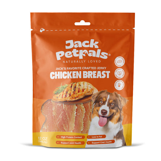 Jack PetPals Handcrafted Jerky Chicken Breast Dog Treats (12oz) - Tampa Home & Garden Store