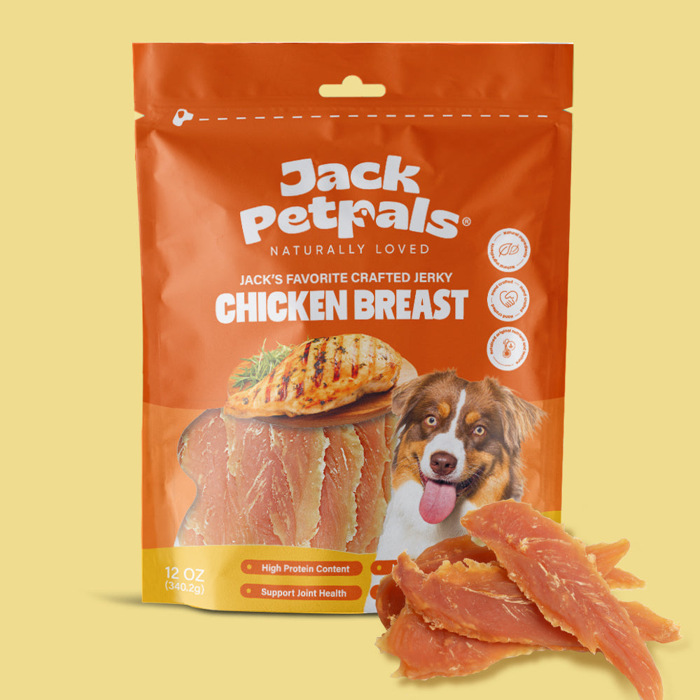 Premios artesanales de pechuga de pollo con cecina de Jack PetPals (345 g)