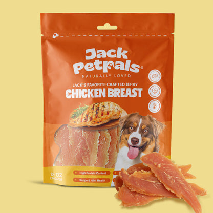 Premios artesanales de pechuga de pollo con cecina de Jack PetPals (345 g)
