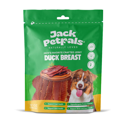 Friandises pour chiens Jack PetPals à base de poitrine de canard séchée artisanale (340 g)
