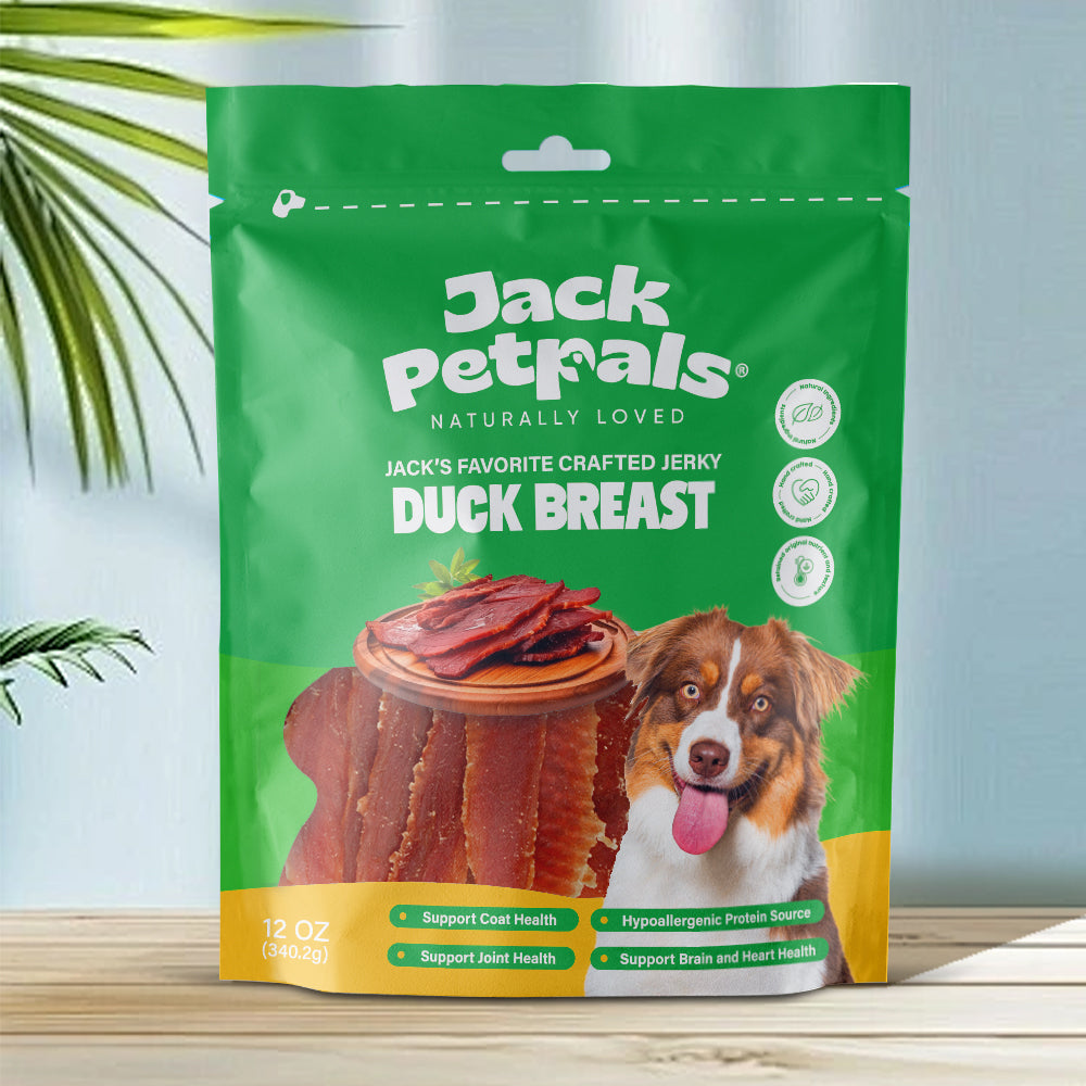 Friandises pour chiens Jack PetPals à base de poitrine de canard séchée artisanale (340 g)