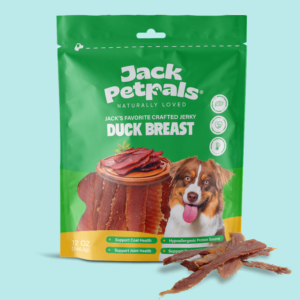 Friandises pour chiens Jack PetPals à base de poitrine de canard séchée artisanale (340 g)