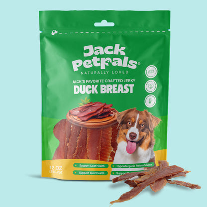 Friandises pour chiens Jack PetPals à base de poitrine de canard séchée artisanale (340 g)