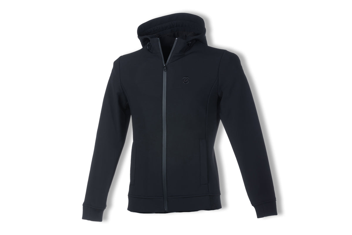 Suomy Mens Winter Jacket Black by American Equus, front zipper, high collar on Tampa Home & Garden Store