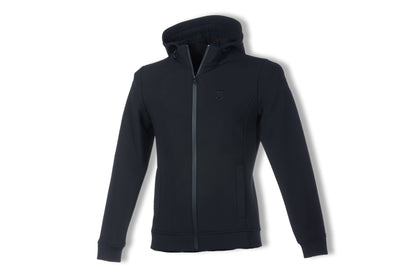 Suomy Mens Winter Jacket Black by American Equus, front zipper, high collar on Tampa Home & Garden Store