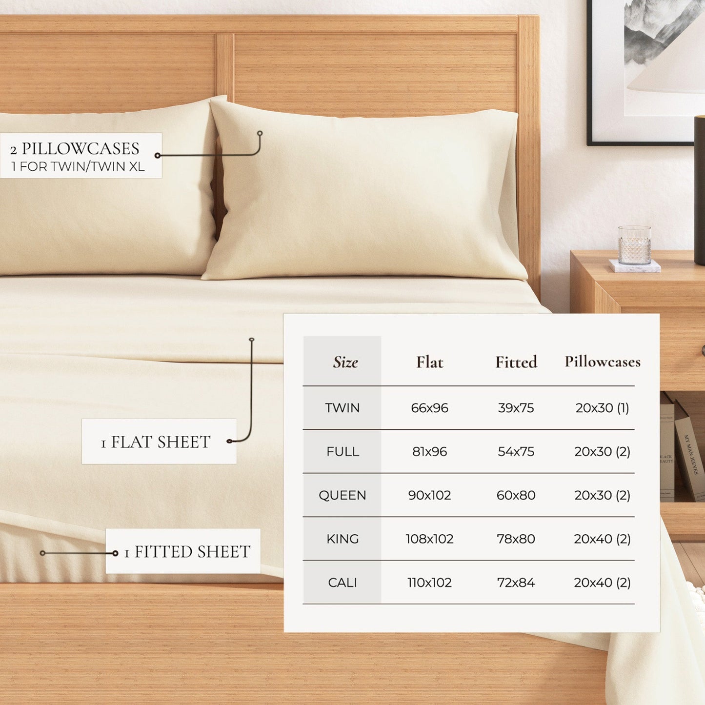 Soft and Natural Cotton Flannel Sheet Set