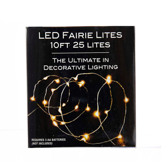 Guirnalda de luces LED de color blanco frío con 25 luces que funcionan con pilas
