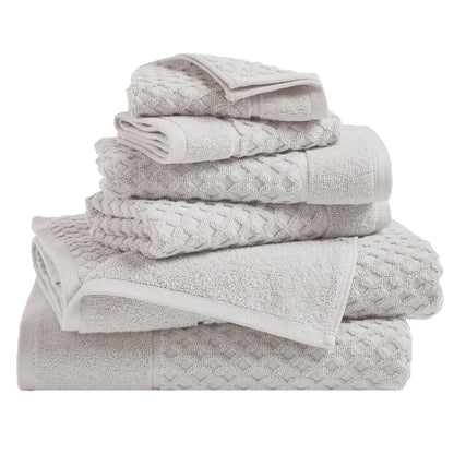 Cotton Diamond Waffle Weave Bath Towel Set