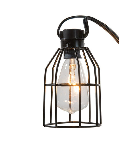 Ensemble de 10 lampes à cage en fer C7 de style Edison homologué UL