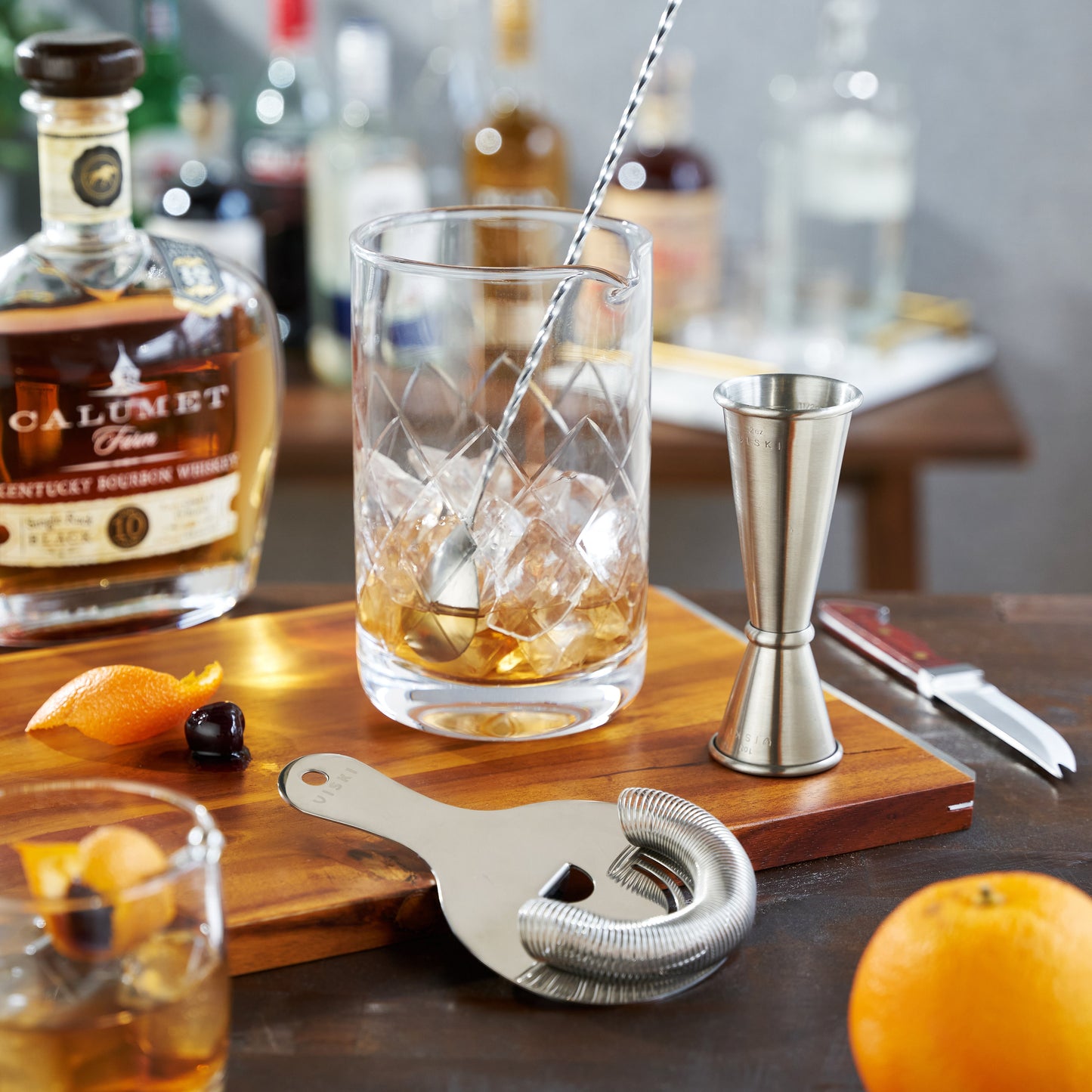 Harrison Barware Set With Glass And Jigger Kit