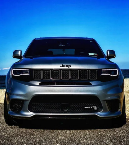 Jeep Trackhawk RGBW LED Grill Emblem grille exterior lighting AutoLEDTech.com on Tampa Home & Garden Store