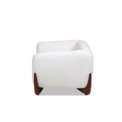 Alpine 36.5in Sherpa Dog Sofa Bed Almond with cushioned support and wood legs by HouseOfZazla on Tampa Home & Garden Store