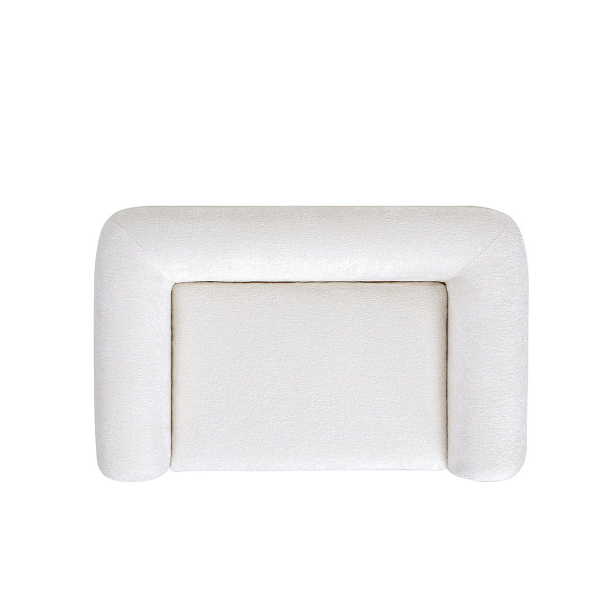 Alpine 36.5in Sherpa Dog Sofa Bed Almond by HouseOfZazla, plush cushioned cream sherpa pet bed on Tampa Home & Garden Store