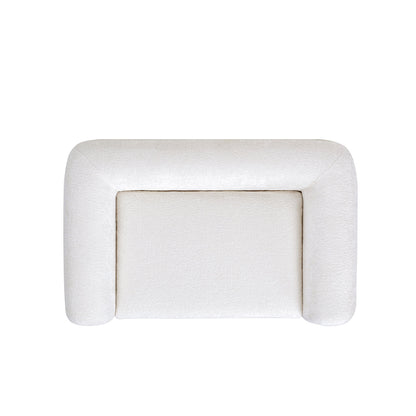 Alpine 36.5in Sherpa Dog Sofa Bed Almond by HouseOfZazla, plush cushioned cream sherpa pet bed on Tampa Home & Garden Store