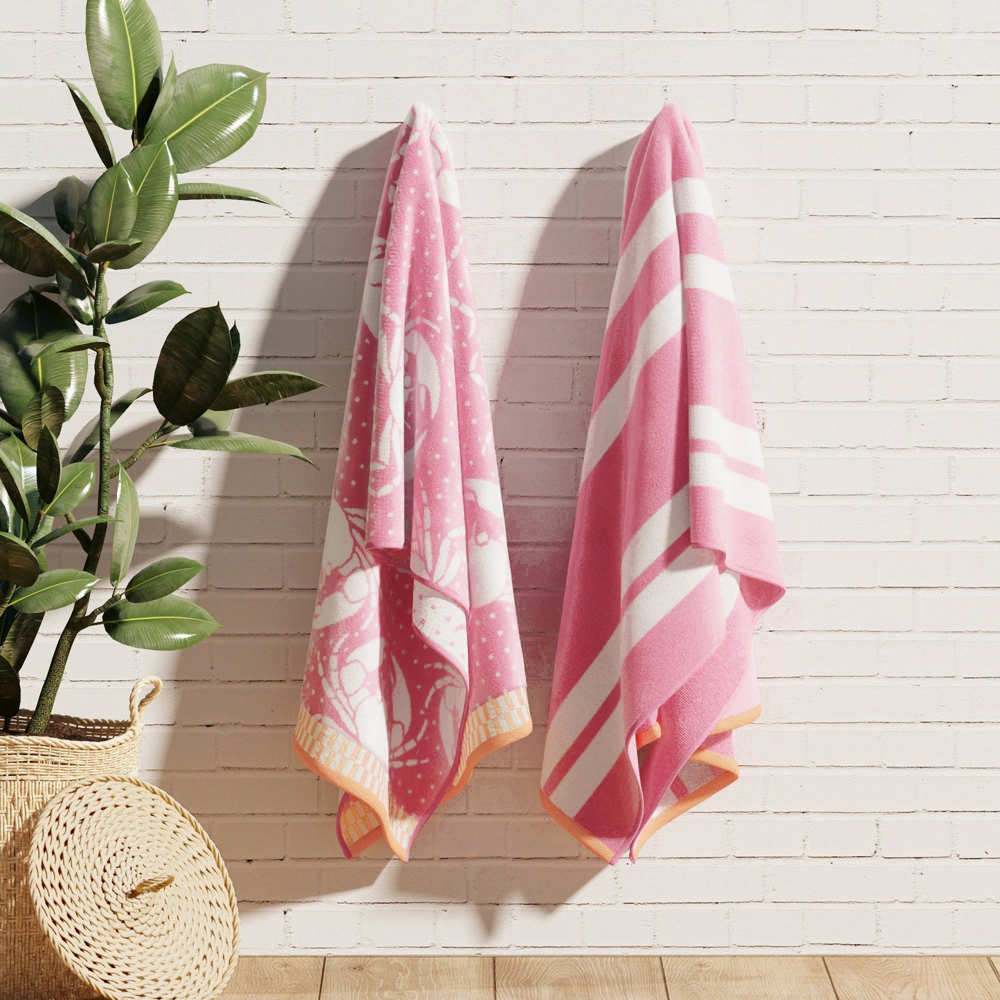 Velour Cotton Beach Towels and Maui Two Pack