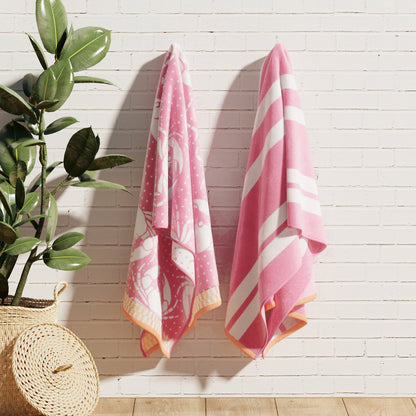 Velour Cotton Beach Towels and Maui Two Pack