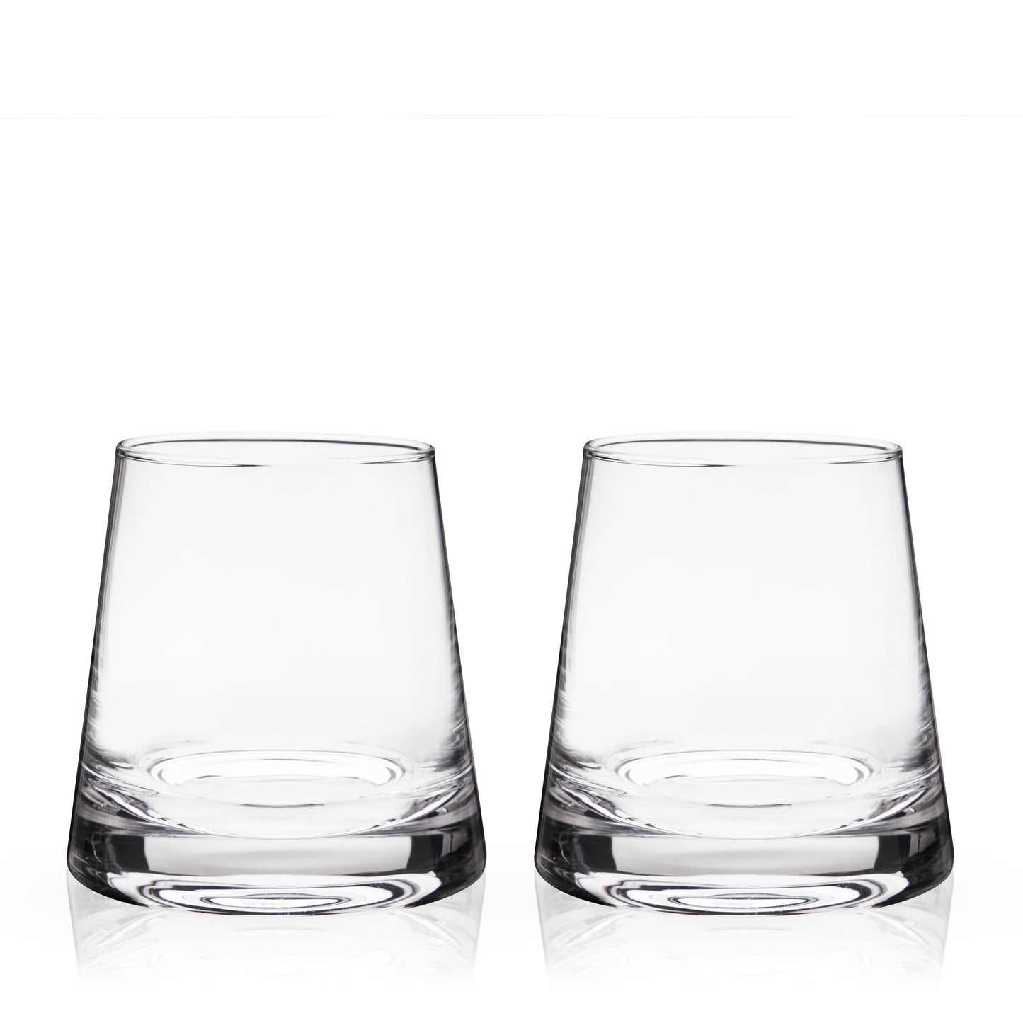 Burke Crystal Pyramid Whiskey Set of Two