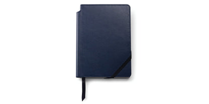 Medium Midnight Blue Journal by A.T. Cross, leather cover with elastic band and bookmark on Tampa Home & Garden Store