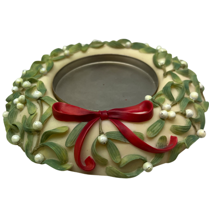 Couronne de bougies piliers en gui