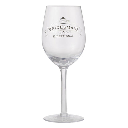 Verre à vin de demoiselle d'honneur