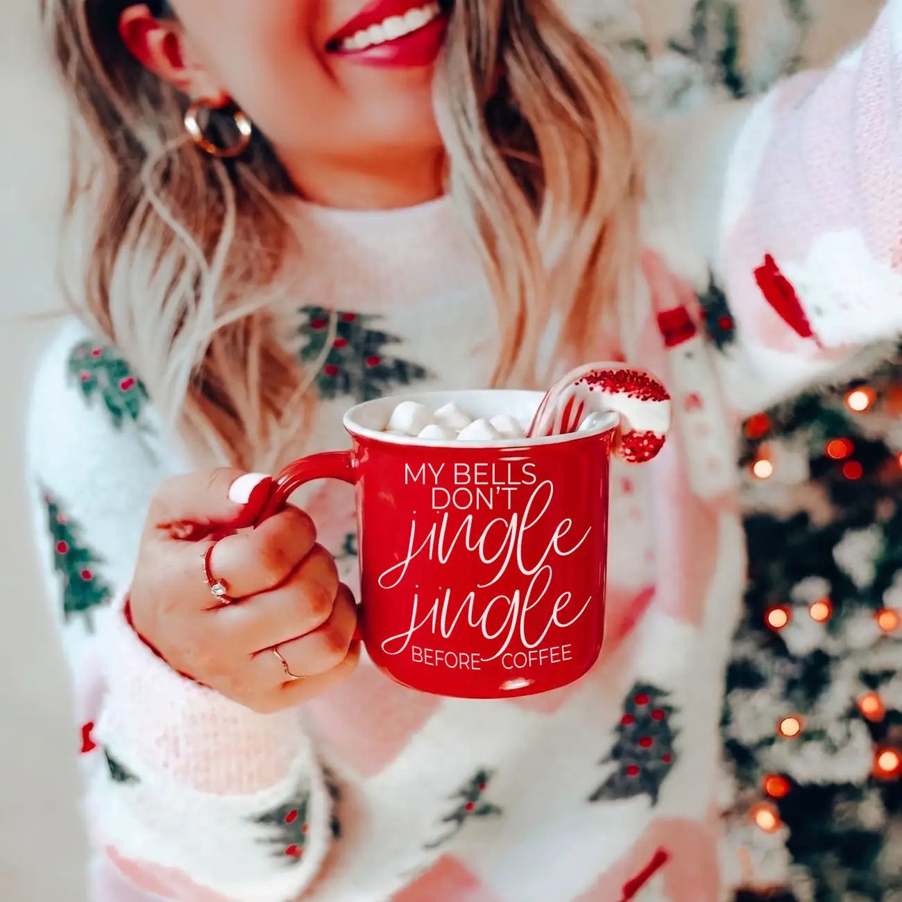 Jingle Jingle Campfire Mug Red and Green
