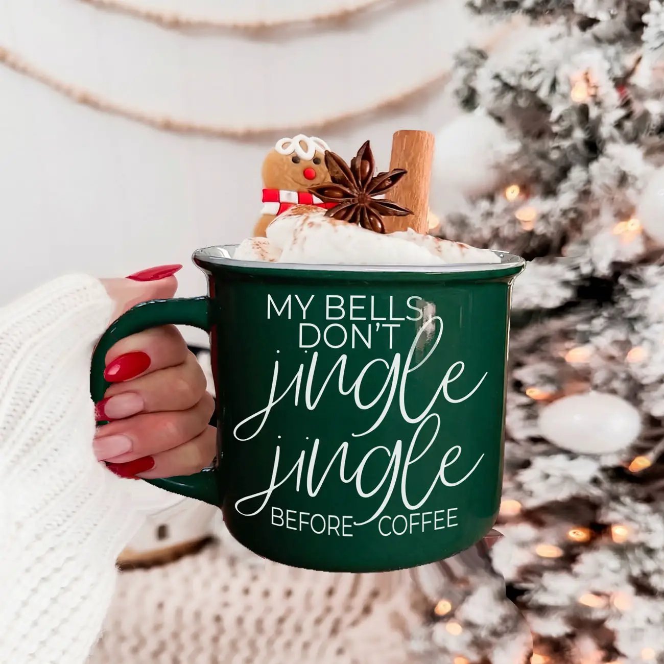 Jingle Jingle Campfire Mug Red and Green