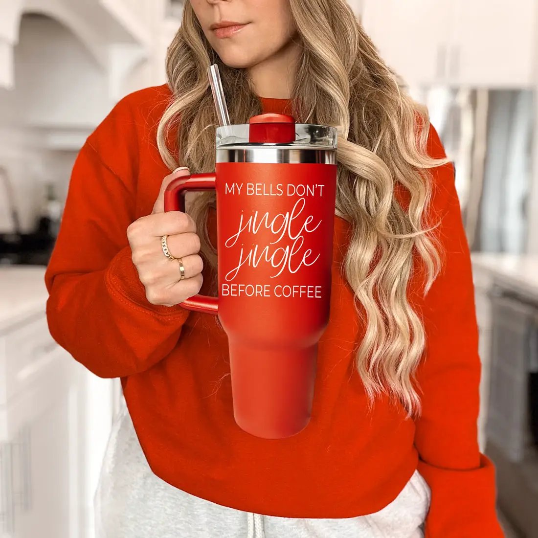 Jingle Jingle 40oz Insulated Mug With Handle