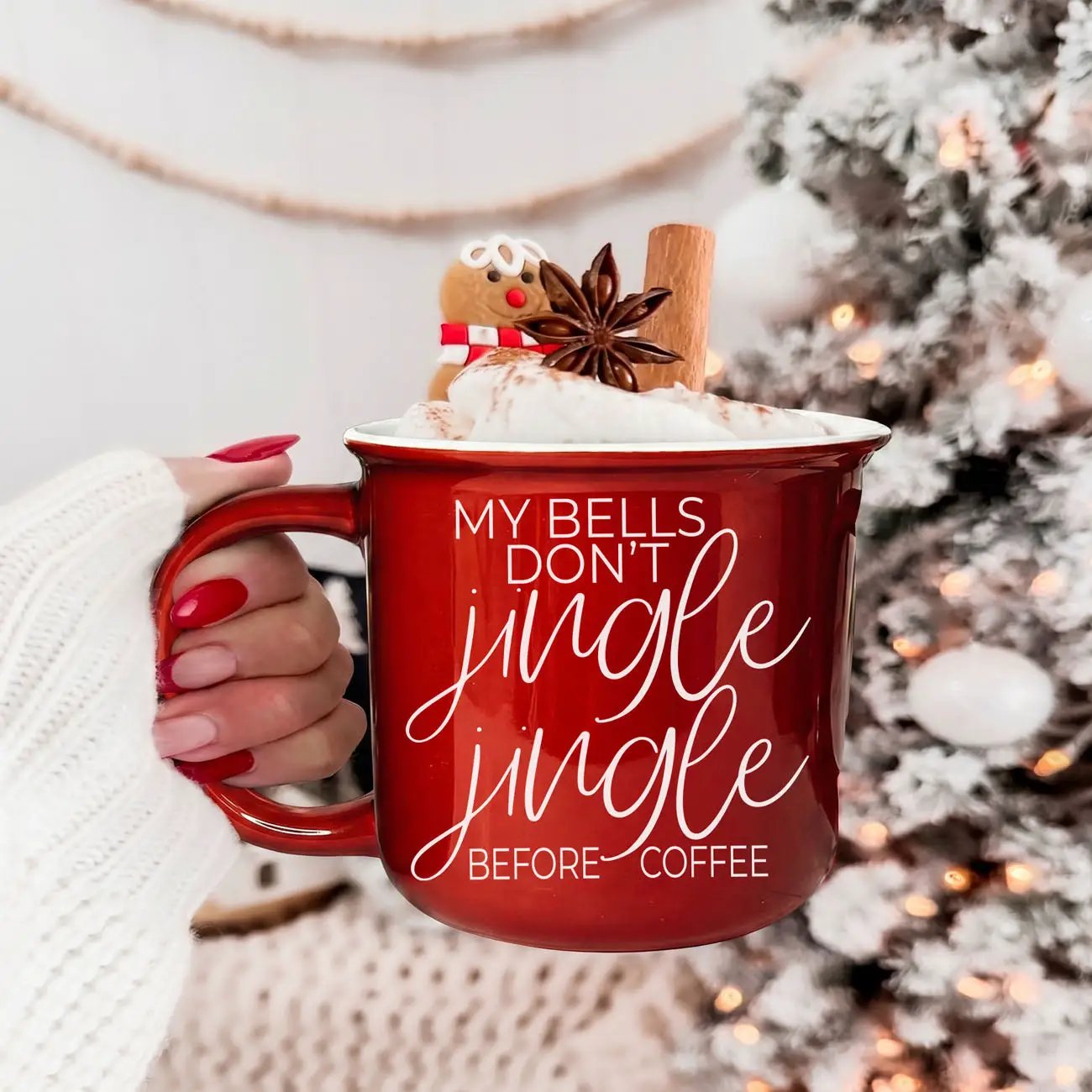 Jingle Jingle Campfire Mug Red and Green