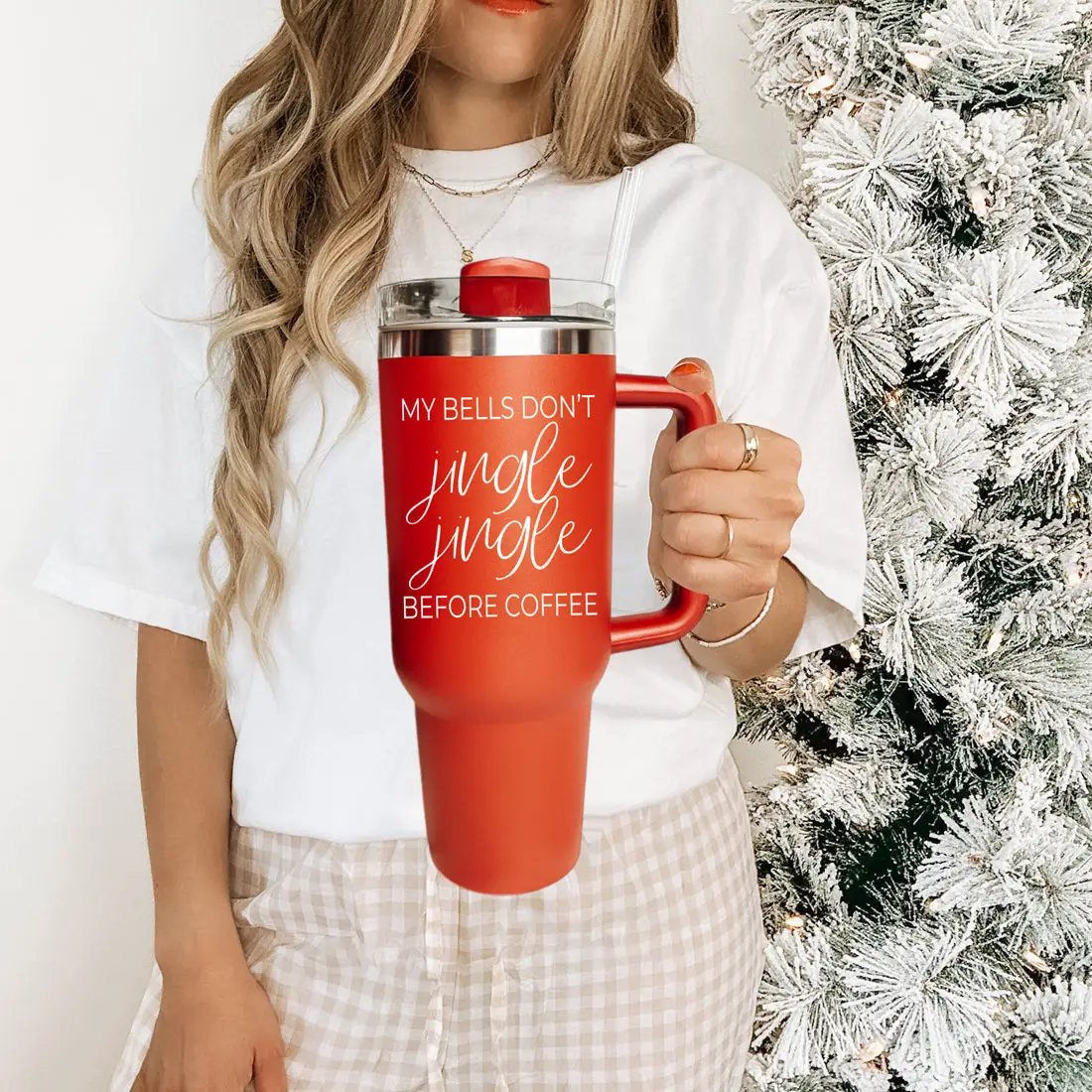 Jingle Jingle 40oz Insulated Mug With Handle