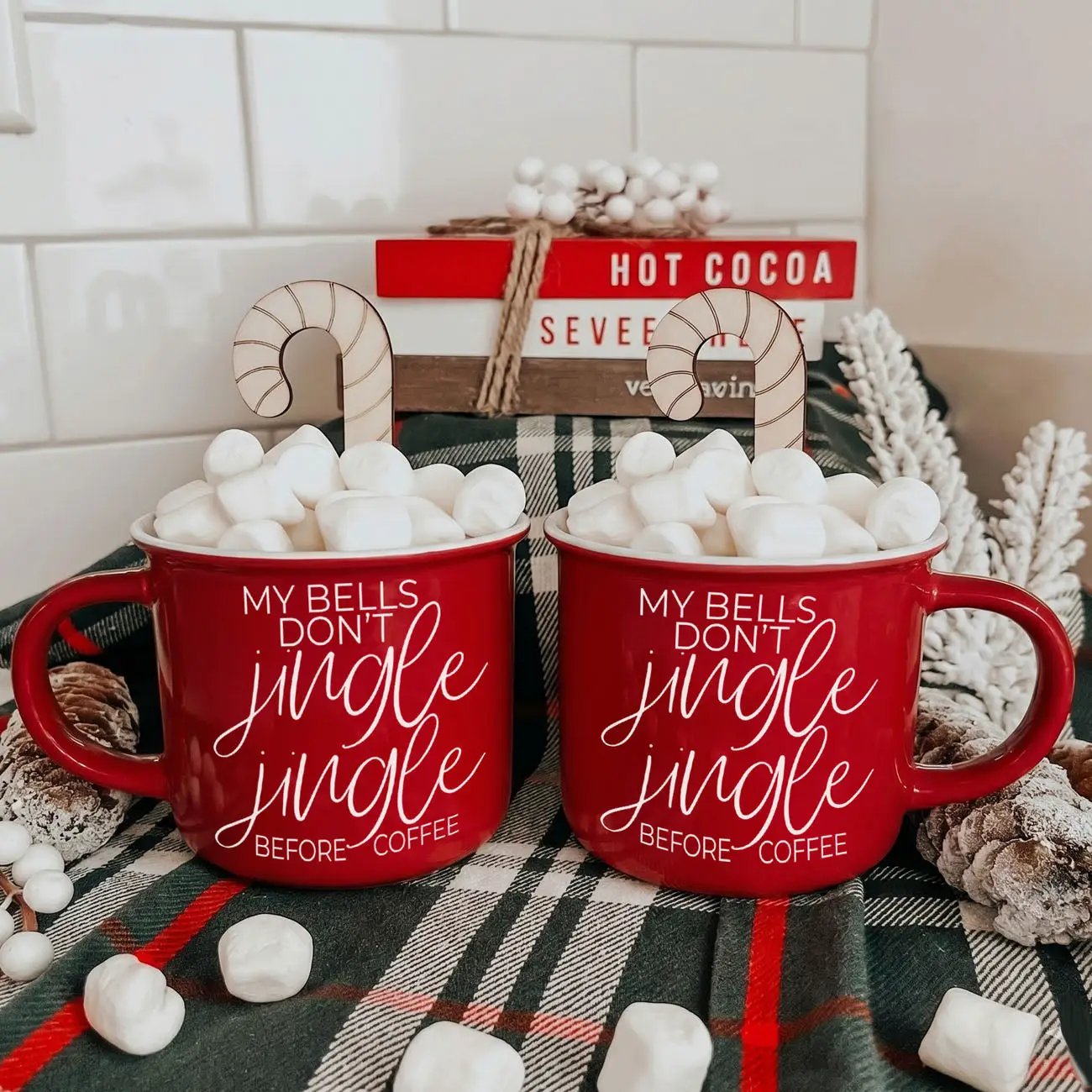 Jingle Jingle Campfire Mug Red and Green