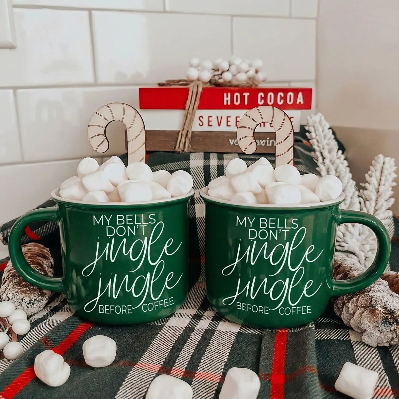 Jingle Jingle Campfire Mug Red and Green
